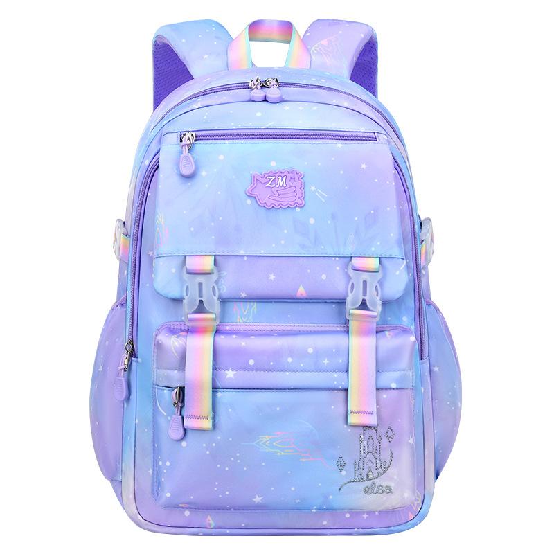 Lightweight Schoolbags for Primary School Students, Girls' Backpacks, Gradient Children's Backpacks