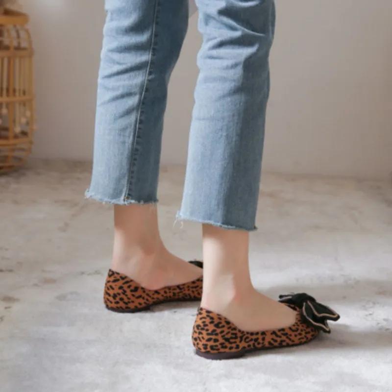Fashion Shoes for Women with Bow Slip-on Woman Flats Pointed Toe Shoe Luxury Brand 39 Chic and Elegant Casual Spring Genuine Mark Offer