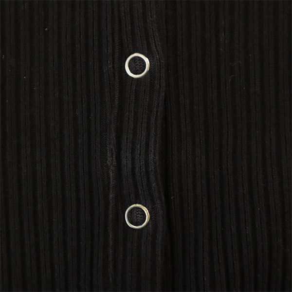 R JUBILEE made in Japan Long sleeve cotton knit cardigan M black Women Used