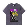 275 GSM Washed T-shirts 100% Cotton Kaiju No 8 V14 Kikoru Print Unisex Heavy Cotton T Shirt