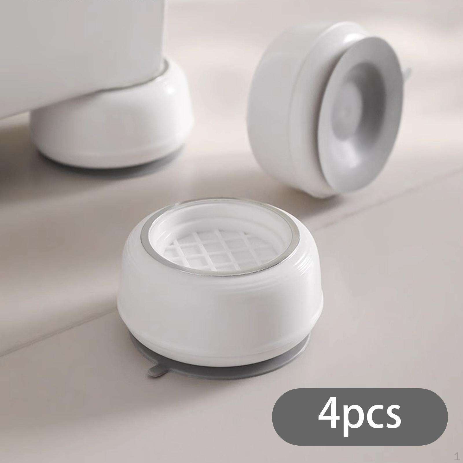 

4 Pieces Anti Vibration Pads for Washing Protector Home Accessories Support Feet білий