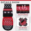 KOOLTAIL Dog Socks to Prevent Licking Paws for Hardwood Floors Anti Slip, Winter Warm Pet Boots&Paw Protector with Grippers, Double Sides Dog Shoes