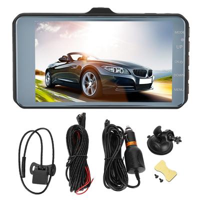 1080P HD 170 Degree Aluminum Alloy 3.7 Inch Dual Lens Driving Video Recorder Camera Car DVR