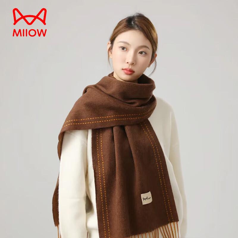 MiiOW Women's 100% Pure Wool Winter Scarf