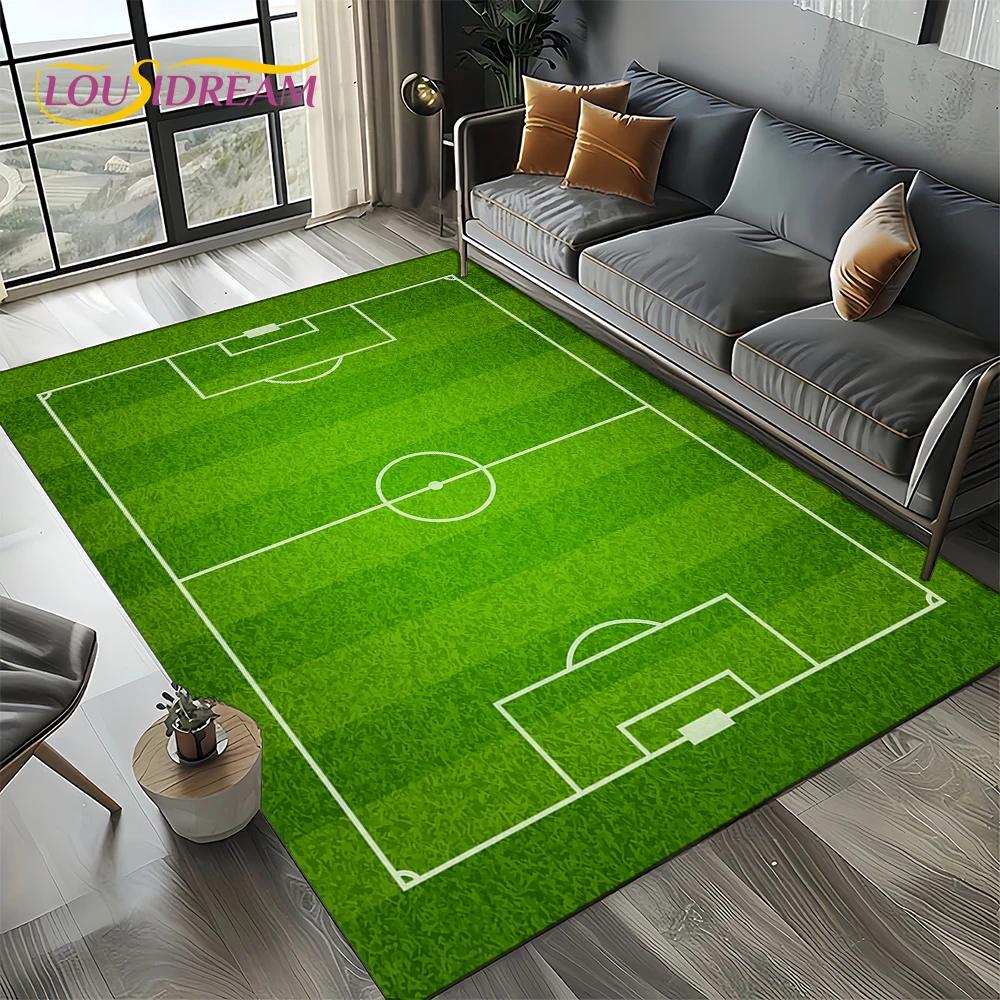 Football Field Soccer Sport 27 Style Carpet Rug for Living Room Bedroom Home Sofa Decoration,Kids Area Rug Non-slip Floor Mat