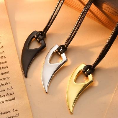 Wolf Tooth Pendant Necklace Hip-hop Necklace Retro Couple Accessories