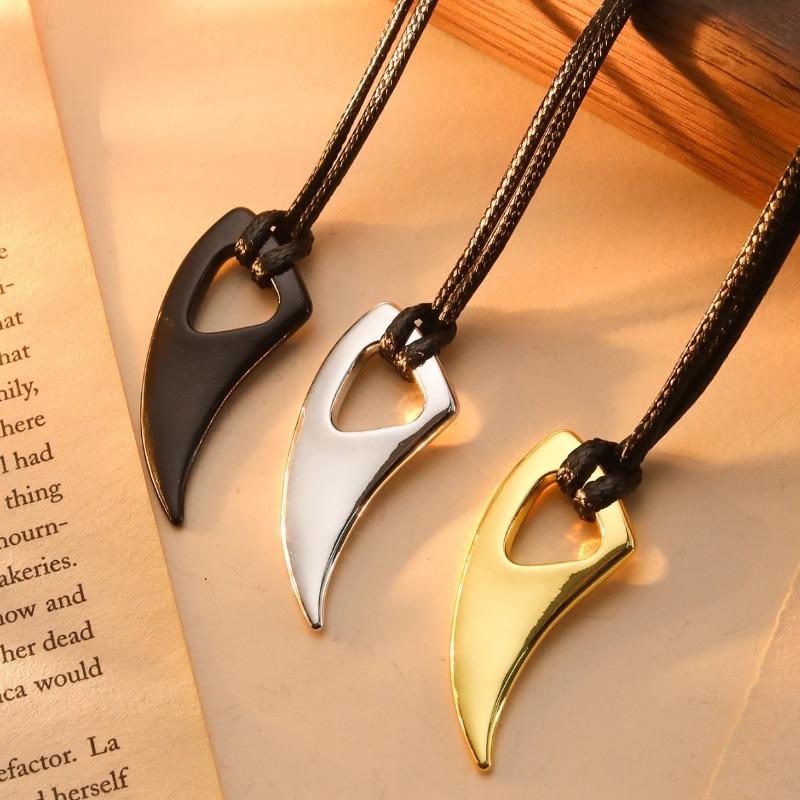 Wolf Tooth Pendant Necklace Hip-hop Necklace Retro Couple Accessories