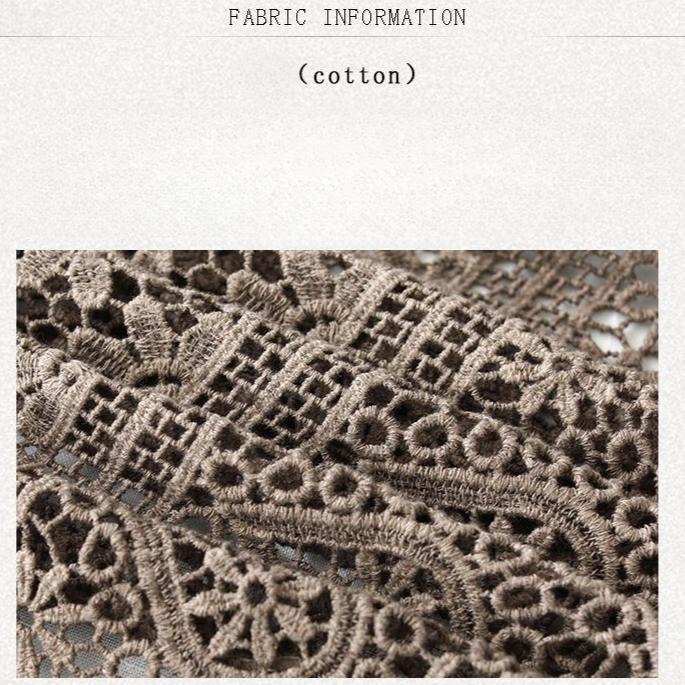 Summer Women Lace Vest Loose Cut-out Cardigan Vest Bohemian Style Cotton Woven Open Front Vest Thin Outwear