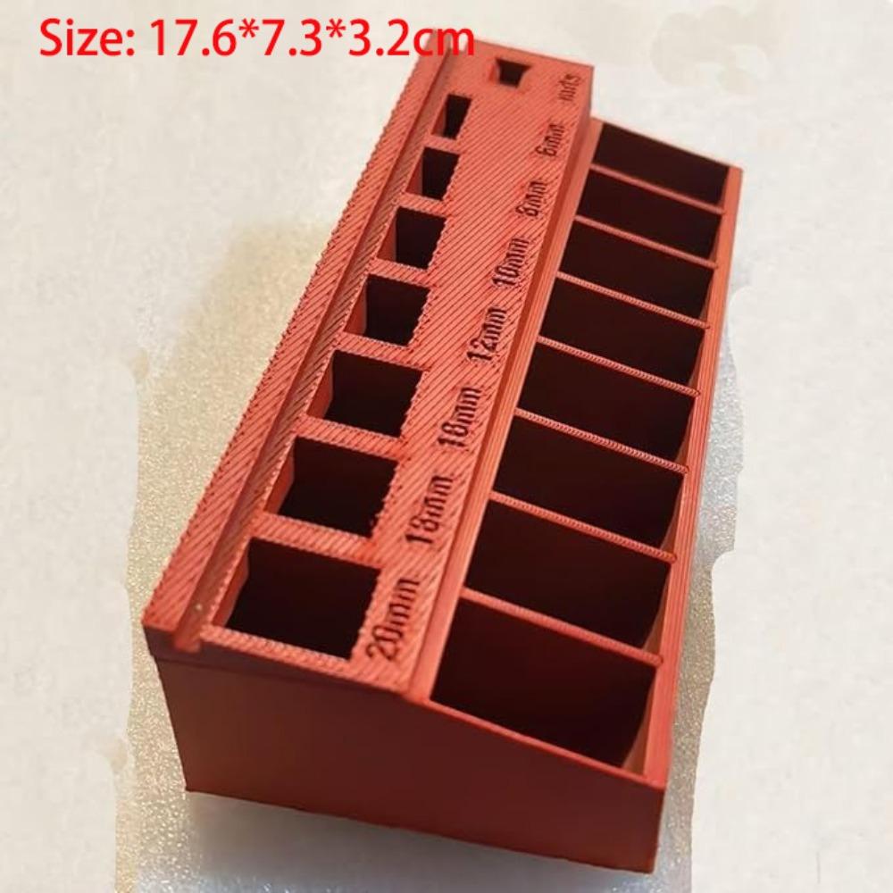 Practical Screw Length Sorter Tray With 7 Measuring Slots Screw Toolbox Organizer  Small Hardware