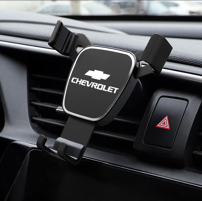 1Pcs Car Phone Holder Gravity Sensing Air Vent Stand Accessories For Chevrolet Bolt Spark Tahoe Z71 Aveo Impala Lacetti Malibu