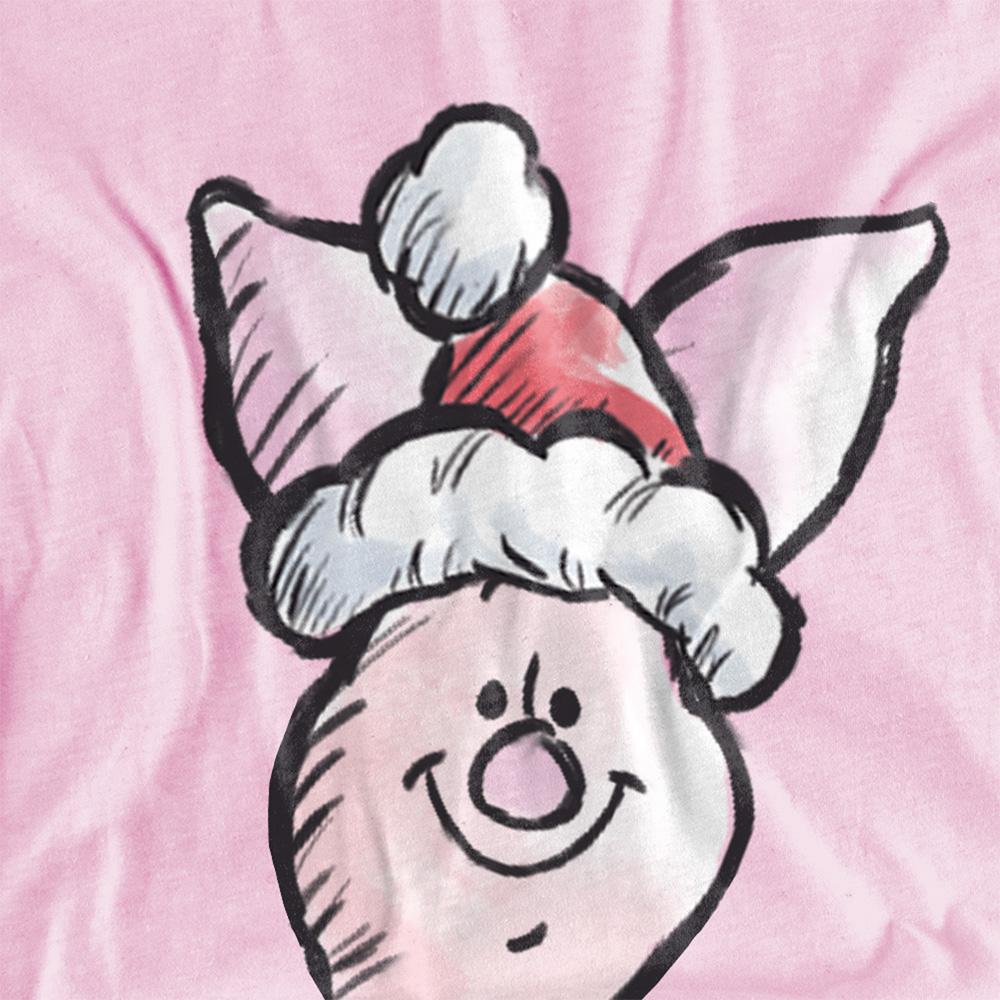 Disney Childrens/Kids Piglet Santa Hat Christmas T-Shirt