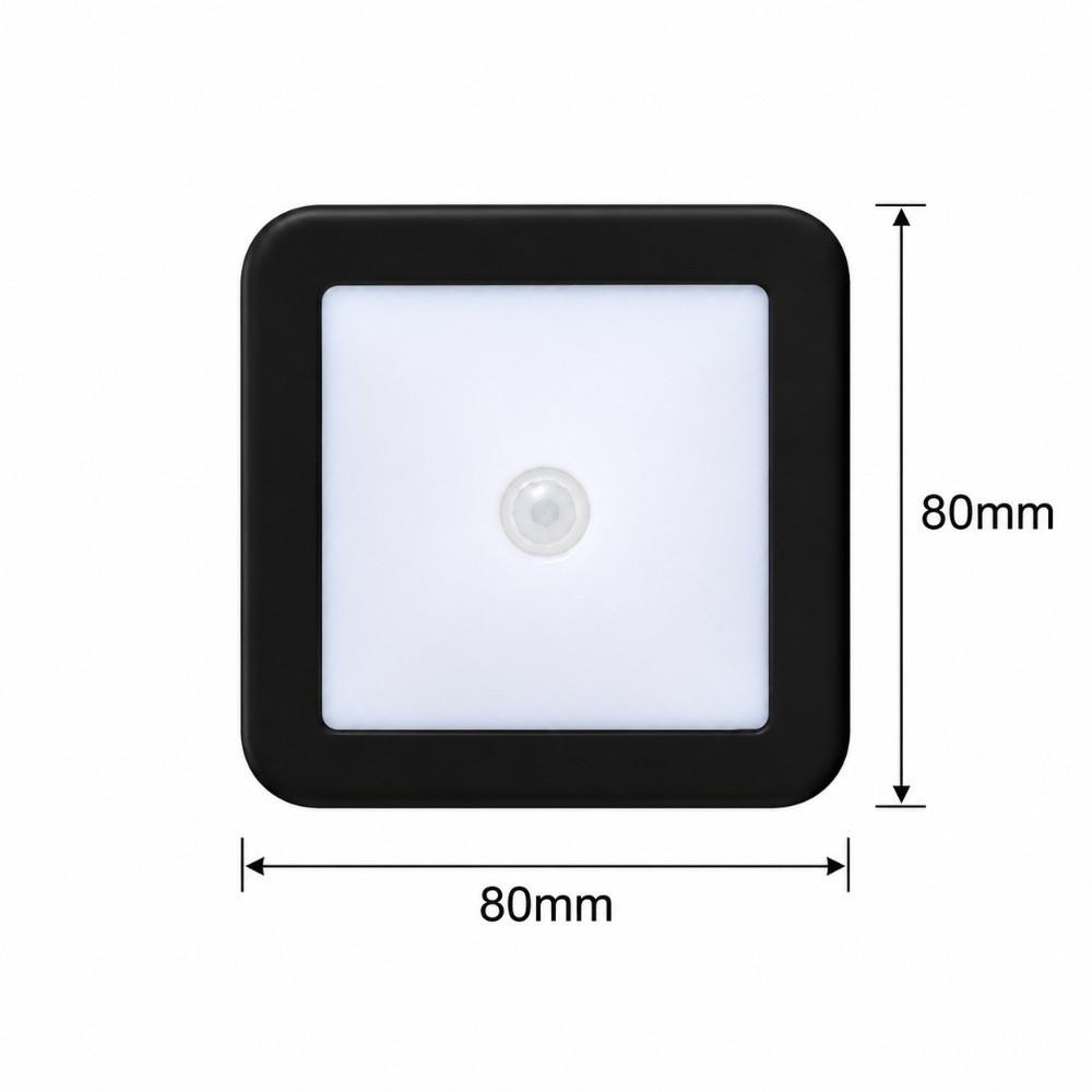 3pcs Battery Operated Smart Motion Sensor Light Warm/White Light Cabinet Light Bathroom