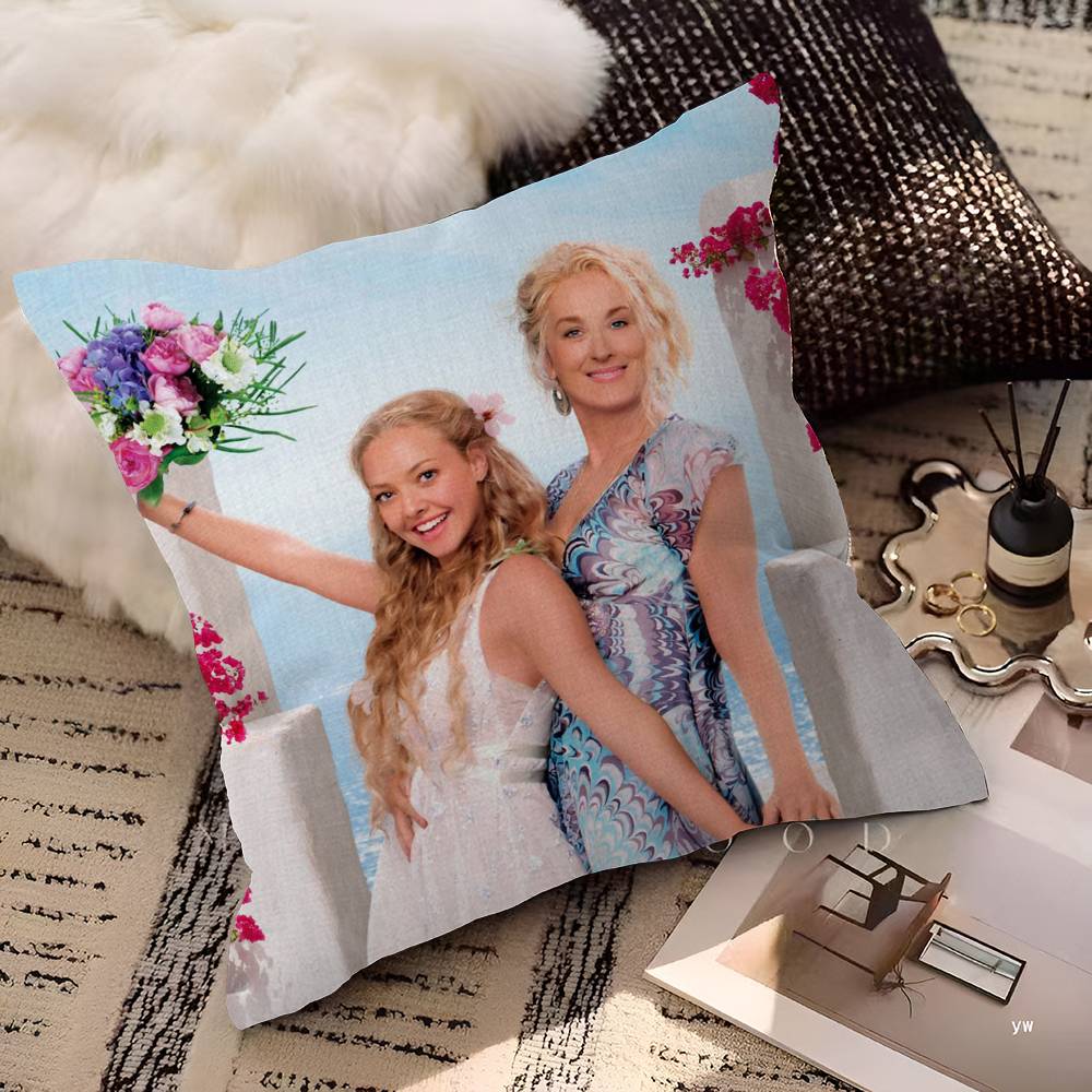 Movie Mamma Mia Pillow Gift Home Office Decoration Bedroom Sofa Car Cushion Cover Case 45x45