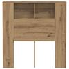vidaXL Kopfteil mit Ablagen Artisan-Eiche 100x18,5x102,5cm Holzwerkstoff