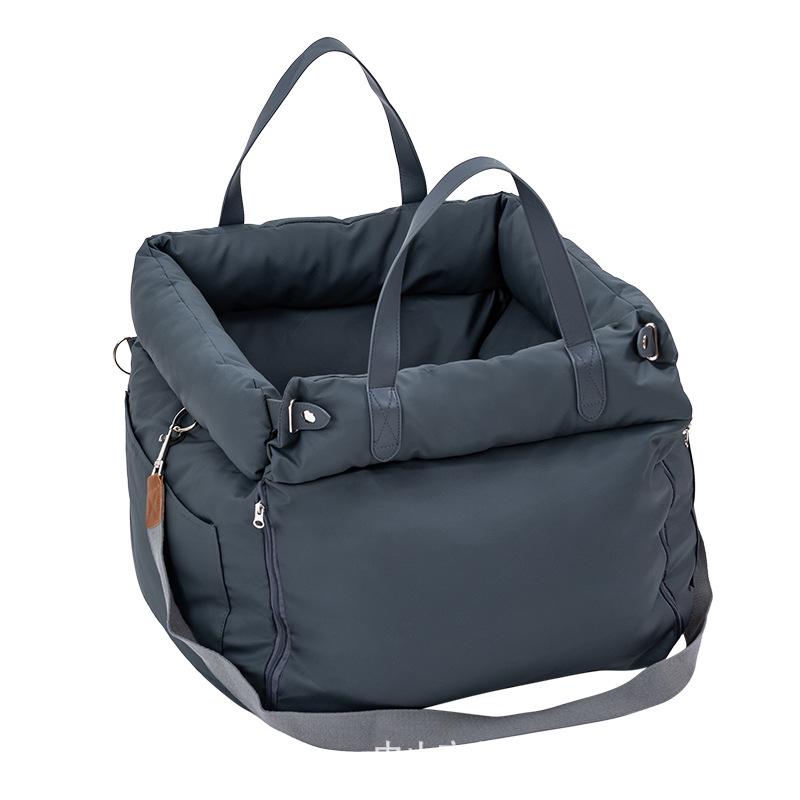 

Удобная для путешествий автомобильная лежанка для собаки: Прочная, Грязе- и Царапиноустойчивая Кожа, Съемный, Моющийся, Безопасное Сиденье для Питомца для Маленьких/Средних Собак Single Seat/55x50x45 cm