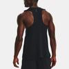 Under Armour Solid Crew Neck Sleeveless Sports Vest Men Tops Black 1376519-001
