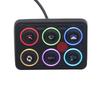8-Color Adjustable Backlight  6 Gang Switch Panel Circuit Control Relay System Box Touch Control Panel for Boat Jeep UTV Caravan