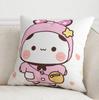 Office Living Room Home Pillowcase Kawaii Cartoon Bear Pattern Pillowcase Car Ornaments