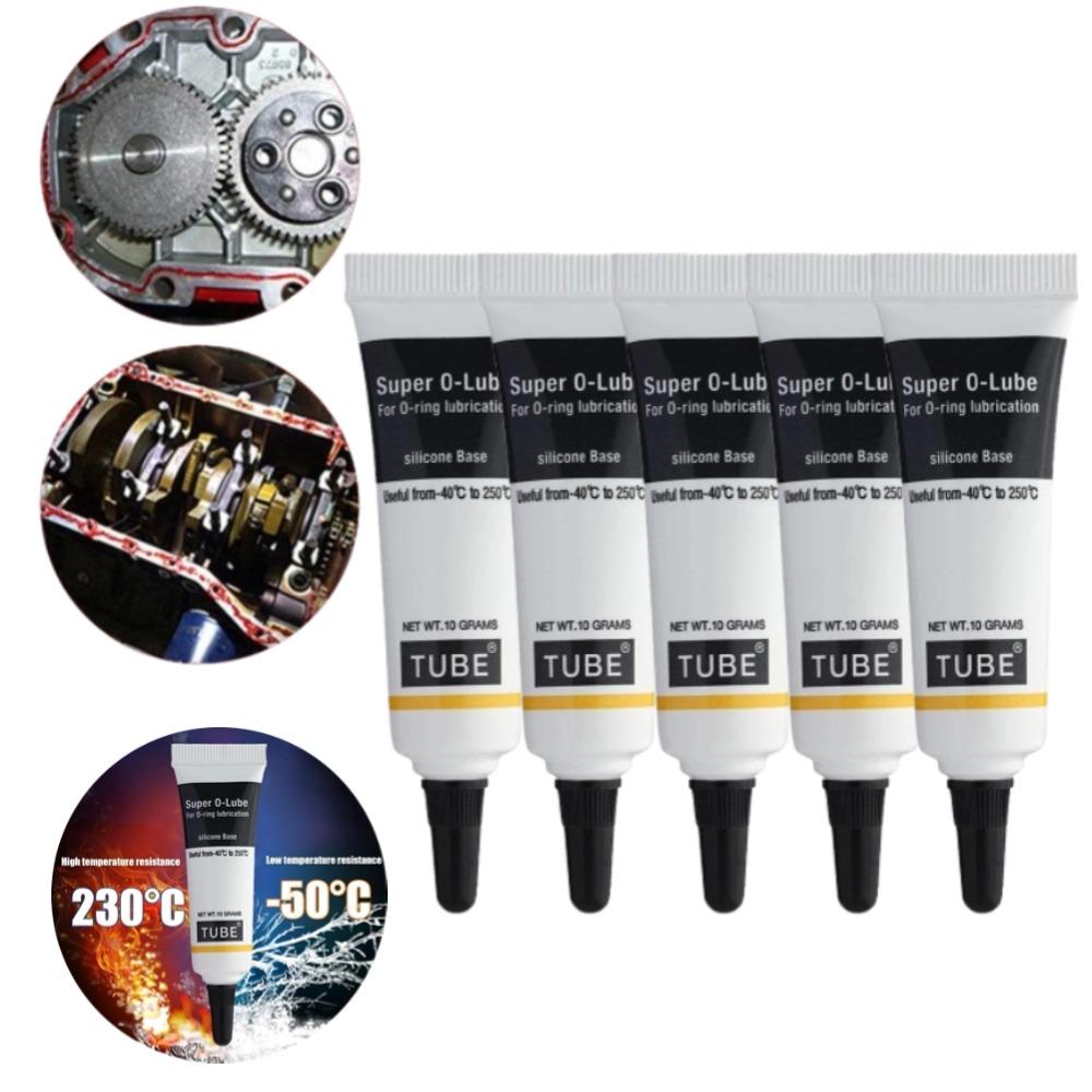 5Pcs 50g Waterproof Sealing Silicone Grease Lubricant Non-toxic Odorless O Valve Silicon Based Lubricating Grease