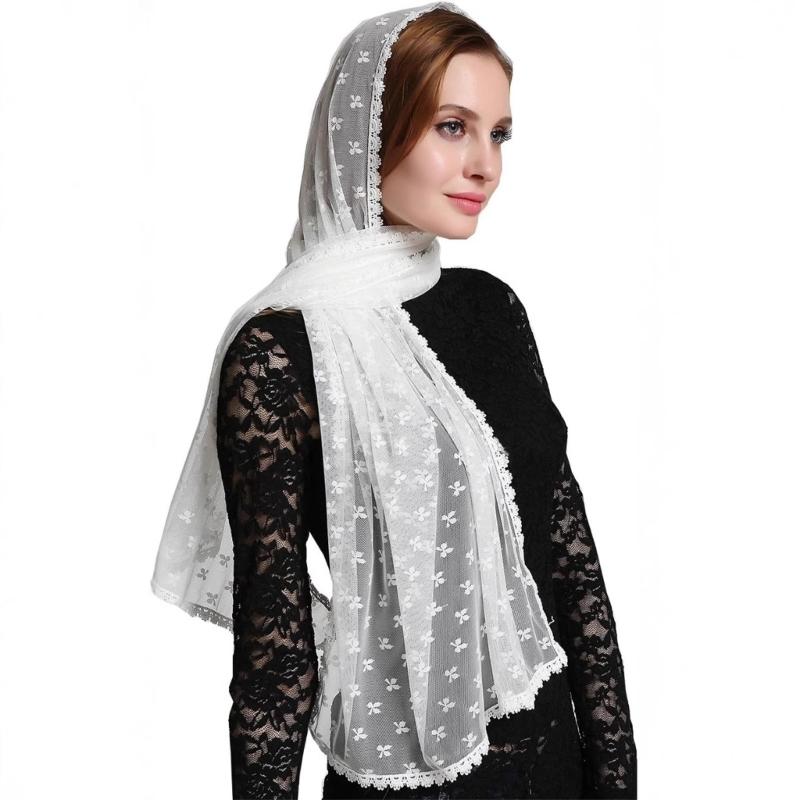 

Comfortable Headscarf Stretch Lace Headwear Wedding Styles Multifunctional Veils Enhancing Romantics Elegances 1 бежевий