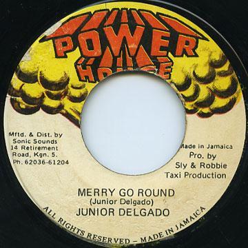 

7inch Record JUNIOR DELGADO Merry Go Round NONE Power House 1983 Jamaica Reggae Ska Dub Used
