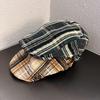 Street Style Retro Checkered Pattern Neutral Casual Duckbill Cap For Autumn