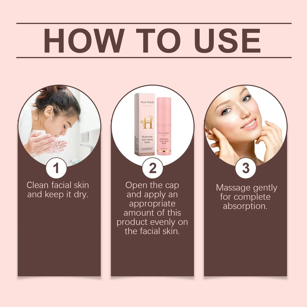 Kolagen Odstranění Vrásek Multi Bounce Balzám v Tyčince Okamžitý Anti-Aging Zpevnění Lifting Rozjasnění Obličeje Hydratační Kosmetika pro Unavenou Pleť