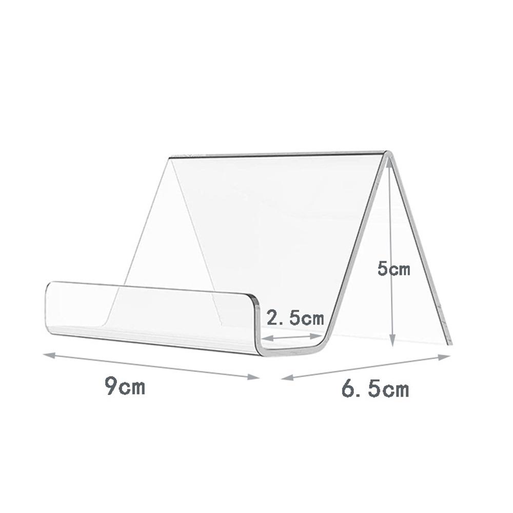

Minimalist Acrylic Book Holder Multi Functional Transparent CD Display Rack Portable Mobile Phone Support Desktop Use