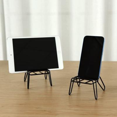 Metal Cell Phone Stand Holder Funny Chair Desktop Stand Telephone Stands  for Desktop Organizers