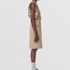 Burberry Olympia Series Vintage Check Print Cotton Blend Polyurethane Underarm Half Moon Shoulder Tote Bag Women bags Beige 80505801