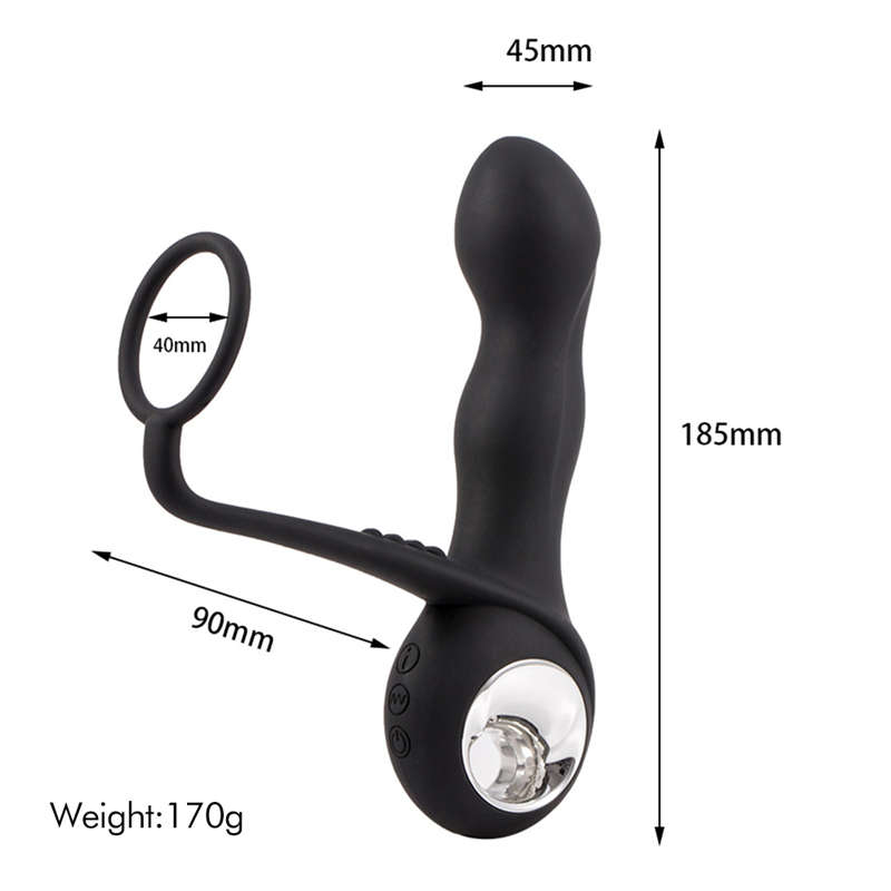 Vibrating Bell Penis Sleeve Anal Lock Men Sex Toy Adult Products Male Masturbation Sexuality Of A Man Cock Ring Silicone