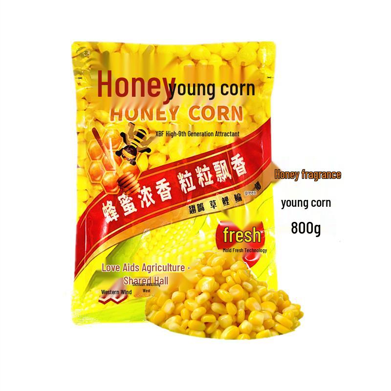 Western Style Fruit Acid Honey Corn Bait for Carp and Mandarin Fish, 800g - 35 Bags