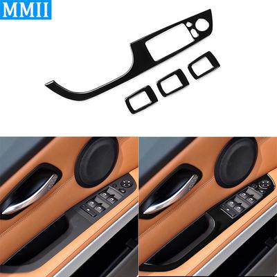 Pentru Bmw Seria 3 2005-2012 e90 320i 325i Piano Negru Control ridicare geam Placă din plastic Trim Accesorii pentru interiorul mașinii