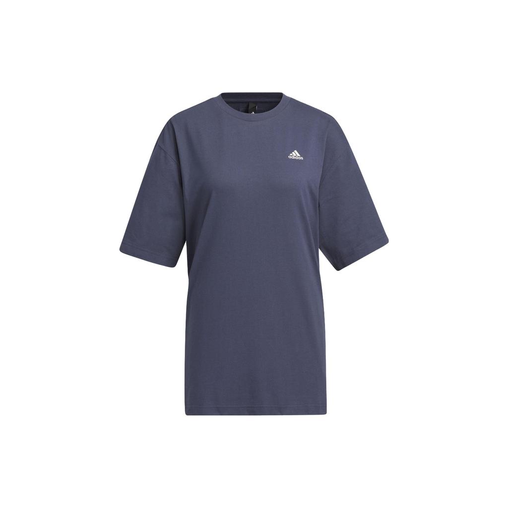 Adidas Alphabet Print Sports Casual Short Sleeve T-Shirt Women Tops Teal IS7407