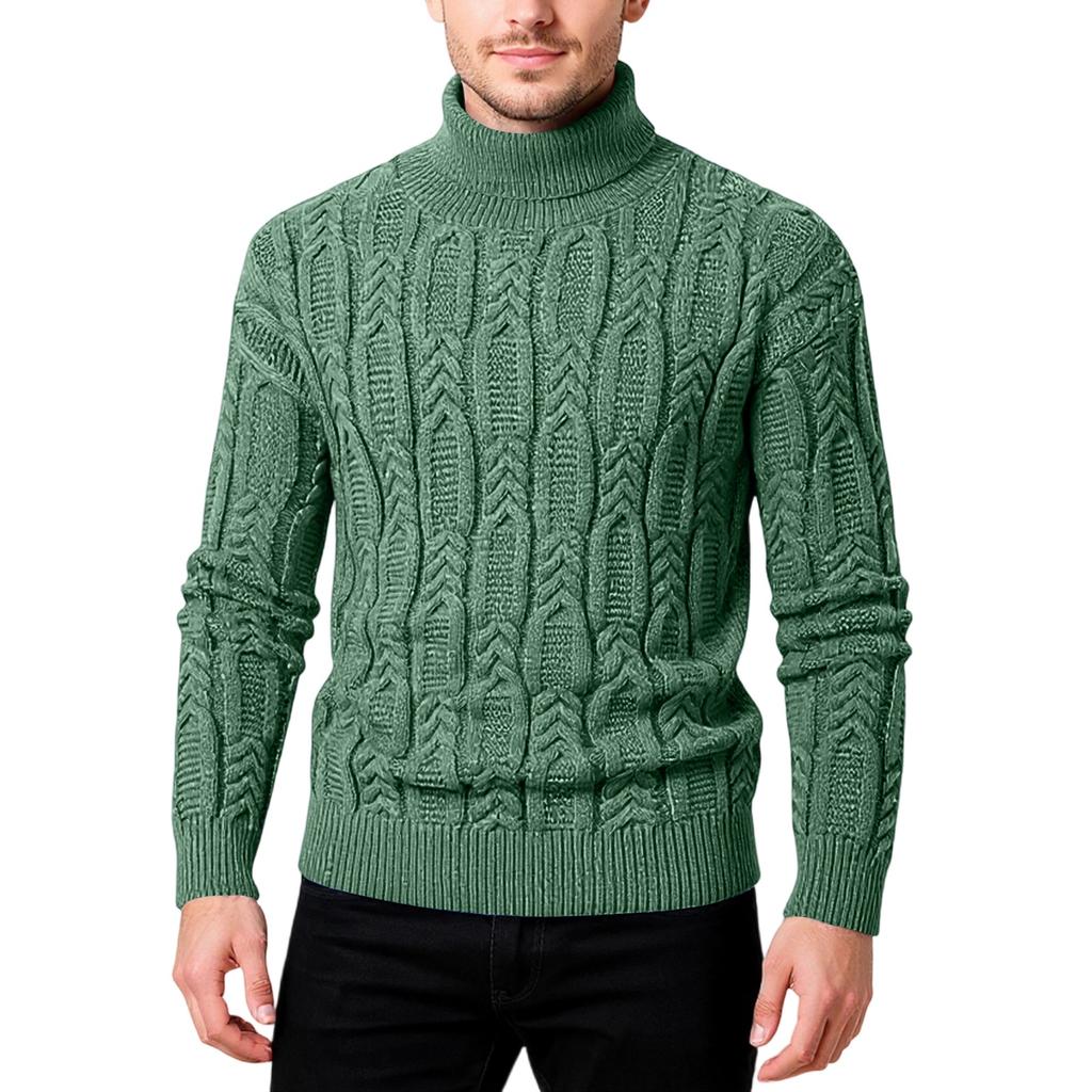 Men's Popular  Fashion  Leisure  Gao Ling  Self-Cultivation  Keep Warm  Pullover  Knitting  Sweater