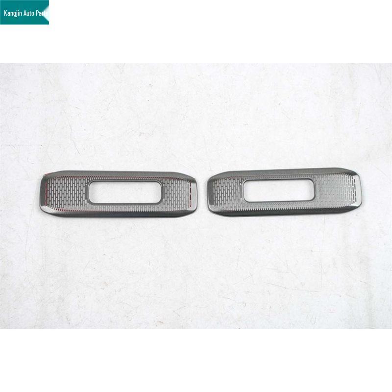 ZEEKR 001 Black Titanium Stainless Steel Front Pillar Speaker Cover Decor.
