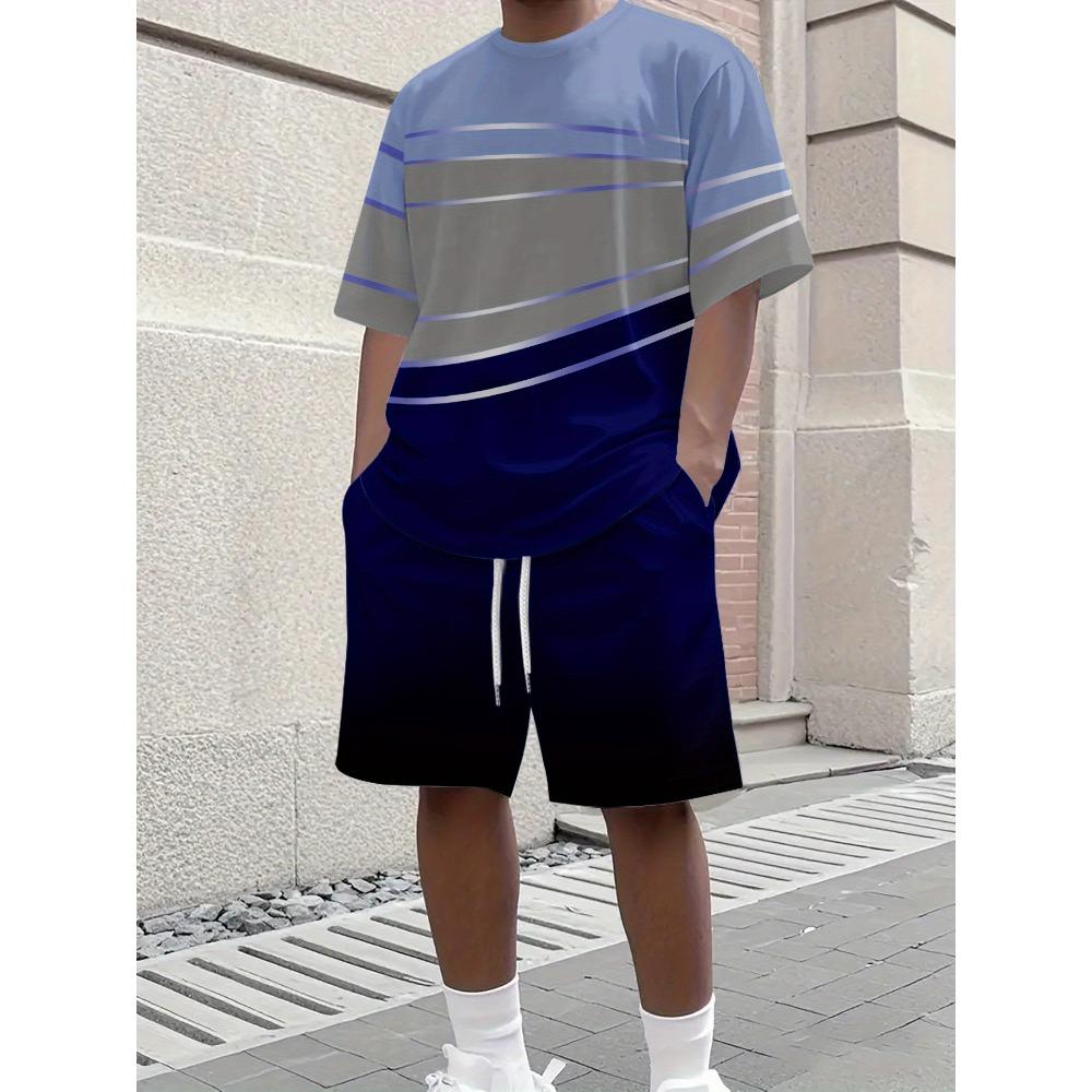 Men s Summer Casual Fashion Minimalist Set 2XS