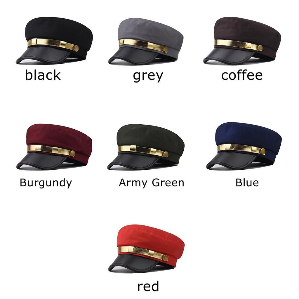 Solid Color Phnom Penh Flat Cap With Breathable Cotton Material For Autumn And Winter