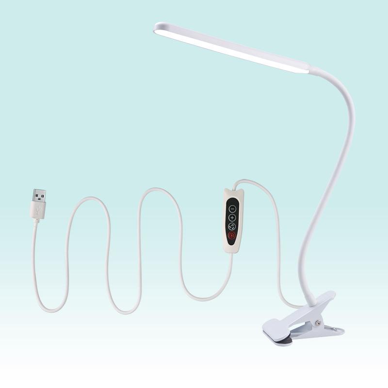 USB LED Clip-On Eye Protection Desk Lamp for Reading and Writing (Customizable)