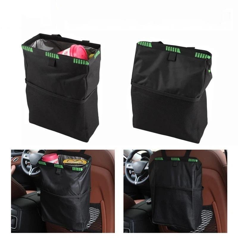Waterproof Car Trash Can Foldable Large Capacity Hanging Car Trash Bin Rubbish Container Waste Organizer For Car Accessories