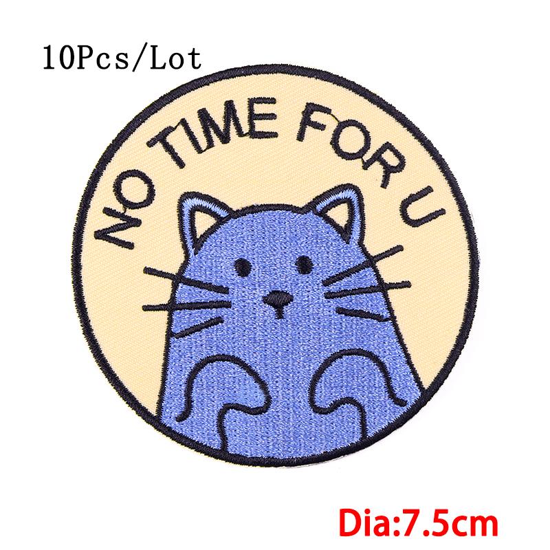 

10 шт./лот Мультяшный патч Пришивные патчи на одежду Значки животных Вышитые патчи для одежды Патч на липучке для одежды