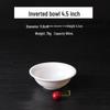 QianXing A8 White Melamine Imitation Porcelain Dinnerware Bowls