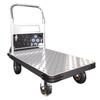 Foldable Steel Flatbed Hand Truck - Portable Small Trolley for Transporting Goods
