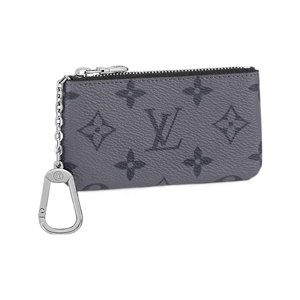 

Louis Vuitton Гаманець для ключів Monogram Eclipse Reverse Canvas Чоловічі гаманці Сірий M80905 Gift Set(Basic Set+Box+Shopping Bag)