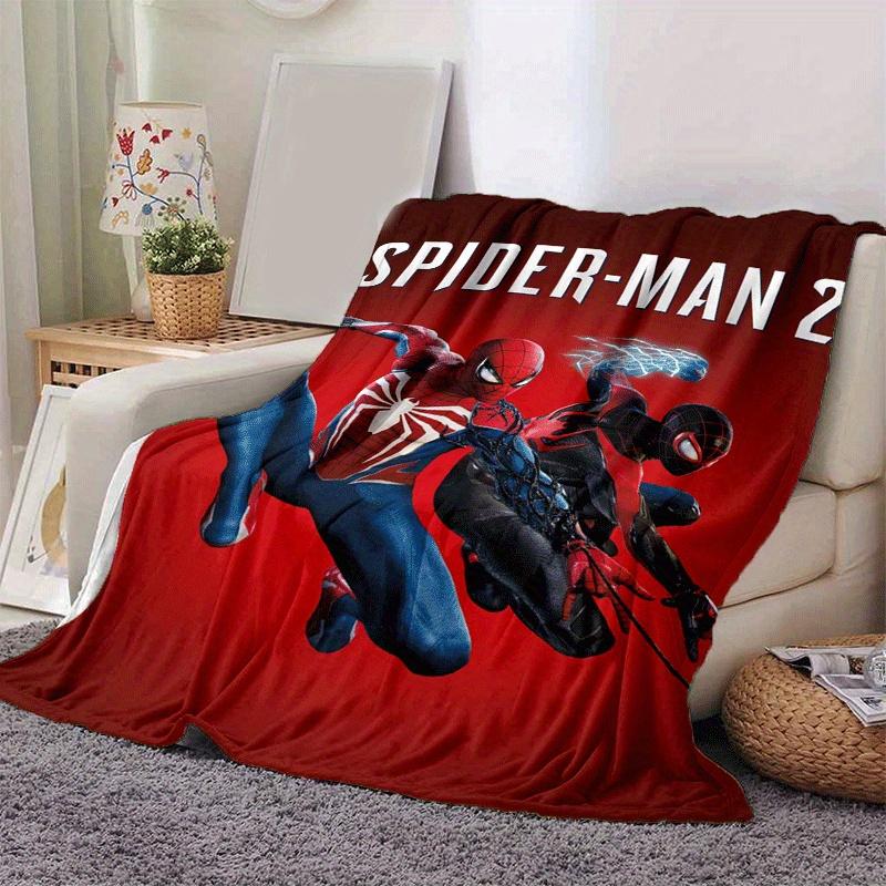 1pc Spider-Man Printing Blanket - Soft, All-Season Throw for Living Room, Bedroom,Personalized Gift with Adorable Cartoon Design