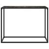 VidaXL Table console Noir, 100x35x75 cm Verre trempé