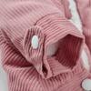 Pet Dog Clothes Dog Jacket Fleece Lining Extra Warm Coat Cat Jacket Dog Denim Jacket Dog Coat Puff Winter Thickening Corduroy Clothes Teddy