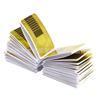 Gold Square Nail Art Paper Holder & Stickers Set (100 Pieces)