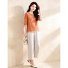 D.F.DEAR Women's Embroidered Frog Button Top & Wide-Leg Pants Set
