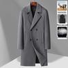 2025 Men's Mid-Length Double-Breasted Wool Cashmere Coat